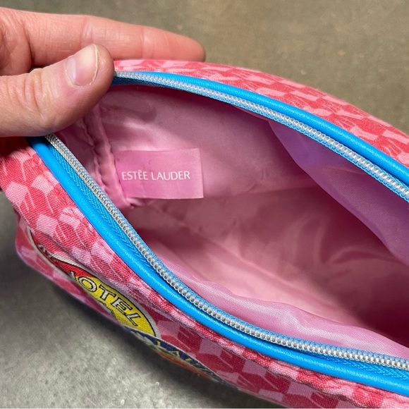 Estee Lauder Cosmetic Makeup Travel Bag- Pink Hotel Resort - Picture 8 of 12